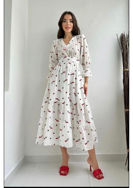 Mottisfashion Kırmızı Gipeli Vual Elbise fiyatları