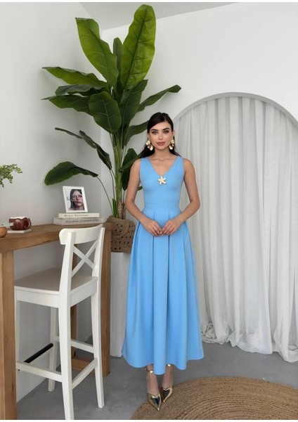 Mottisfashion Late Yıldız Detaylı Elbise fırsatları