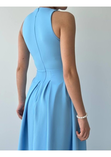 Mottisfashion Late Yıldız Detaylı Elbise