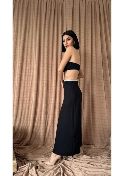 Mottisfashion Siyah Beli Lastikli Etek fiyatları