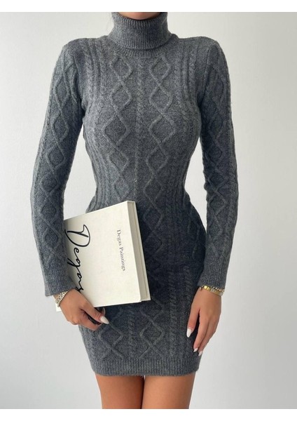 Mottisfashion Livorna Boğazlı Mini Elbise