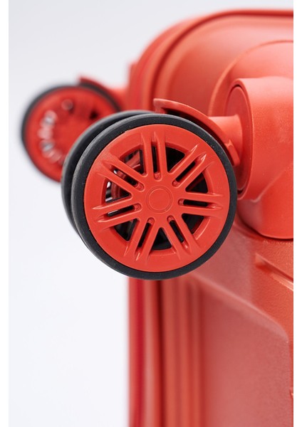 Polipropilen 3'lü Kırılmaz Valiz Seti Turuncu