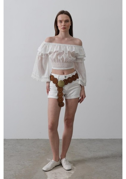 Mottisfashion Bluz - Beyaz fiyatları