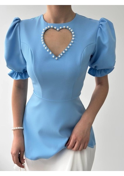 Mottisfashion Safe Kalp Detaylı Elbise