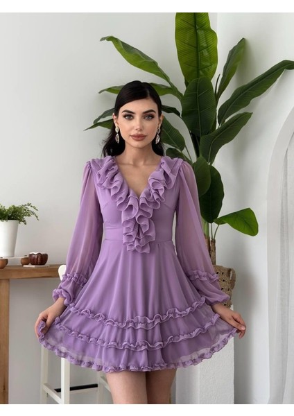 Mottisfashion Osıes Fırfırlı Elbise modelleri