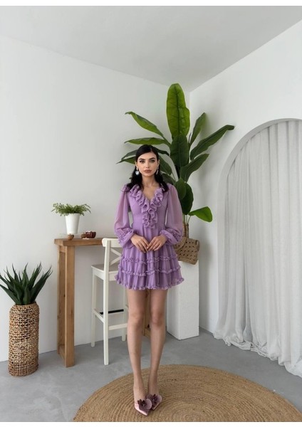 Mottisfashion Osıes Fırfırlı Elbise