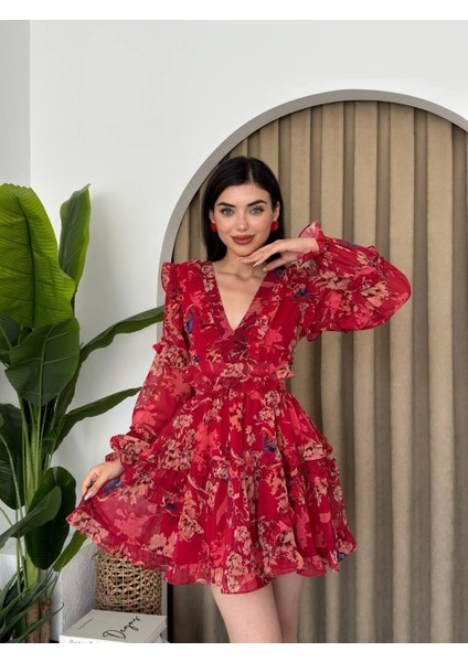 Mottisfashion Avellino Sırt Dekolteli Elbise