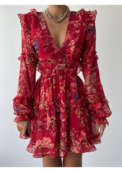 Mottisfashion Avellino Sırt Dekolteli Elbise