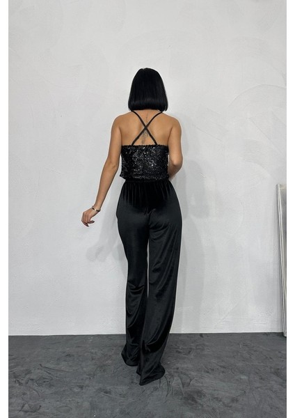 Mottisfashion Siyah Askılı Degaje Bluz modelleri