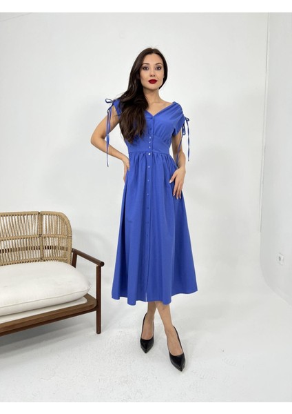 Mottisfashion 5486 Elbise-Mor