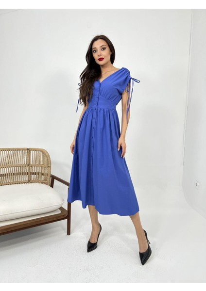 Mottisfashion 5486 Elbise-Mor