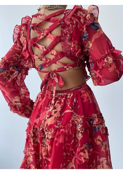 Mottisfashion Avellino Sırt Dekolteli Elbise