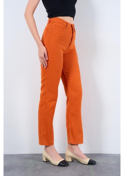 Mottisfashion Strong Düz Pantolon - Oranj