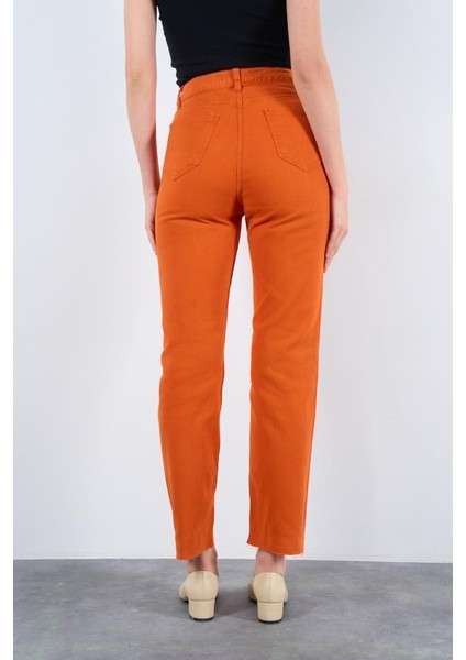 Mottisfashion Strong Düz Pantolon - Oranj