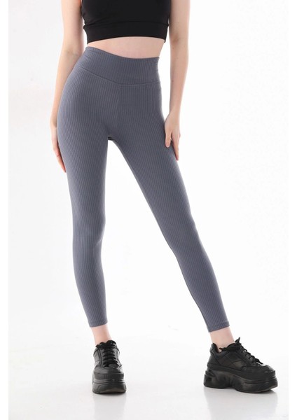 Kadın Yüksek Bel Rahat Şardonlu Kışlık Fitilli Korseli Tayt modelleri