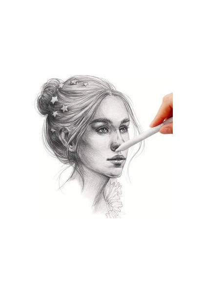 Eskiz Karıştırma Çubukları, Tortillion, Kara Kalem Silgi, Gölgelendirme-Set, 6 Adet modelleri