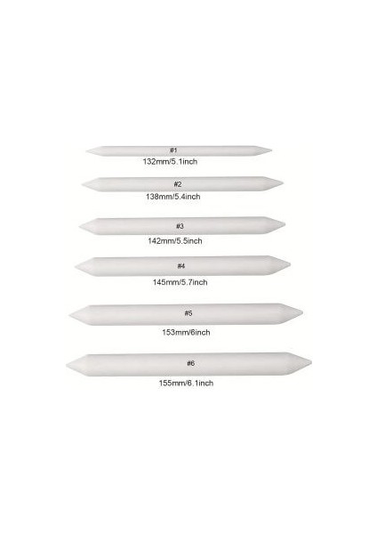 Eskiz Karıştırma Çubukları, Tortillion, Kara Kalem Silgi, Gölgelendirme-Set, 6 Adet fırsatları