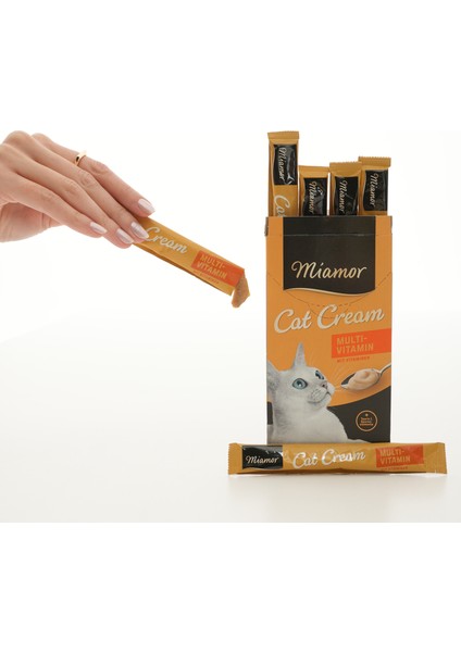Petischo x Miamor Cat Cream Multi-Vitamin – Kedi Vitamini Krema Ödülü – 6X15 G