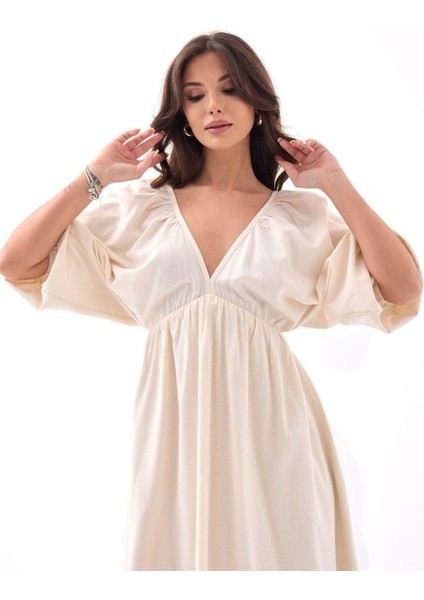 Mottisfashion 6276 Elbise-Bej fiyatları