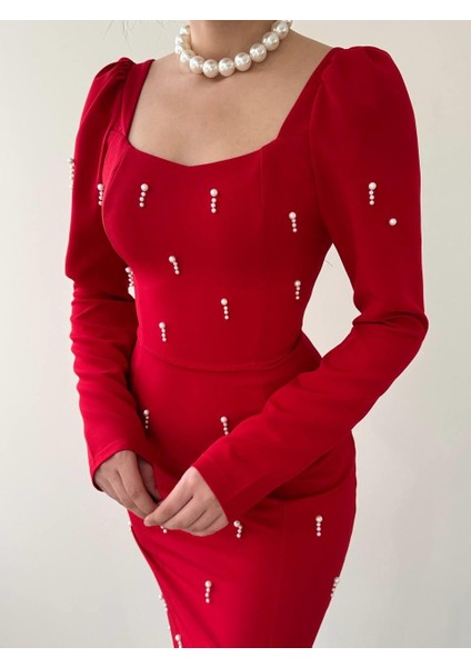 Mottisfashion Akit Inci Detaylı Elbise indirimleri