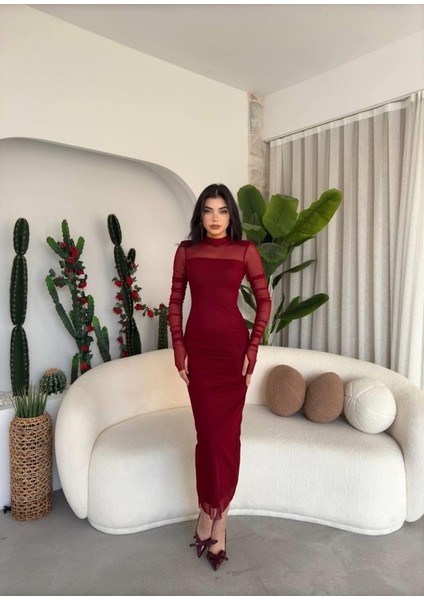 Mottisfashion Visa Tül Elbise