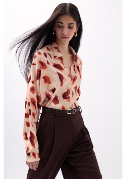 Mottisfashion Desenli Crop Gömlek modelleri