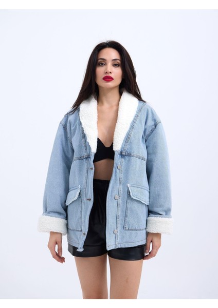 Mottisfashion 5674 Kot Ceket-Mavi