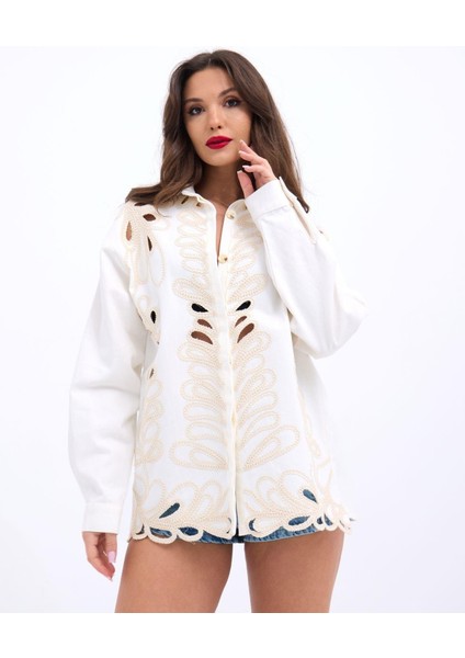 Mottisfashion 6956 Gömlek-Beyaz modelleri