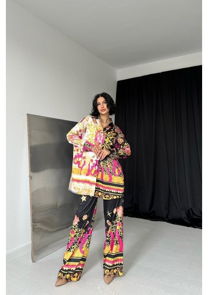 Mottisfashion Desenli Gömlek ve Desenli Pantolon Takım fiyatları