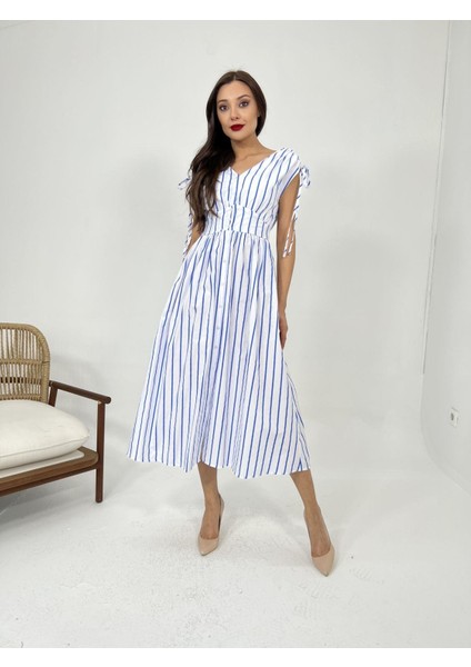 Mottisfashion 5486 Elbise-Baltimore Çizgili