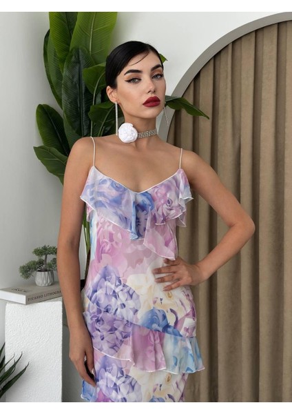 Mottisfashion Pivara Ip Askılı Elbise