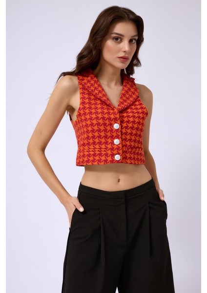 Mottisfashion Kazayağı Crop Yelek fırsatları