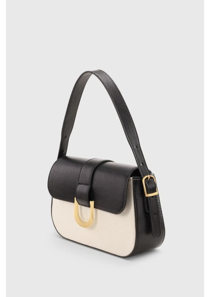 Soft Siyah Kadın Ayarlanabilir Askılı Mıknatıs ve Fermuar Kapamalı El-Omuz Çantası 263 modelleri