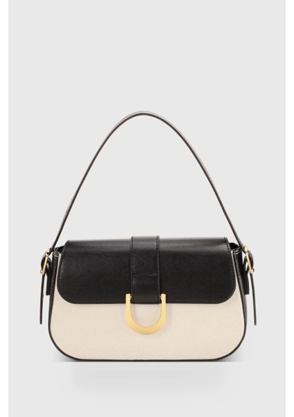 Soft Siyah Kadın Ayarlanabilir Askılı Mıknatıs ve Fermuar Kapamalı El-Omuz Çantası 263 fırsatları