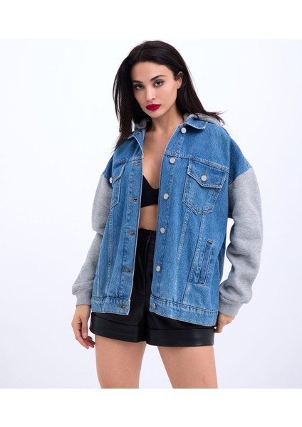 Mottisfashion 6712 Kot Ceket-Mavi