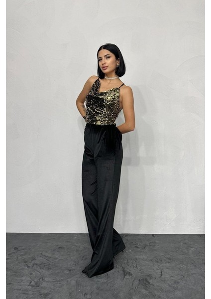 Mottisfashion Gold Askılı Degaje Bluz fiyatları