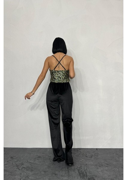 Mottisfashion Gold Askılı Degaje Bluz modelleri