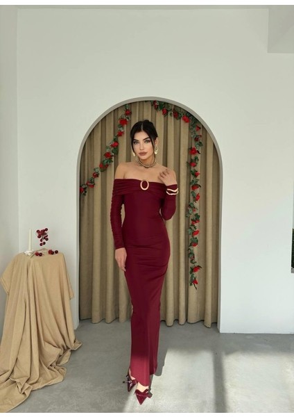 Mottisfashion Maca Straplez Elbise