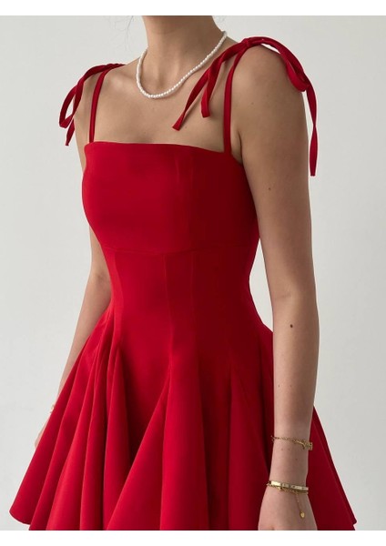 Mottisfashion Clara Askılı Mini Elbise