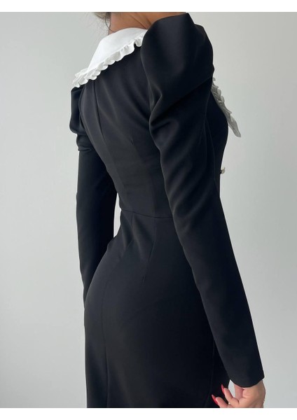 Mottisfashion Palmas Geniş Yakalı Elbise indirimleri