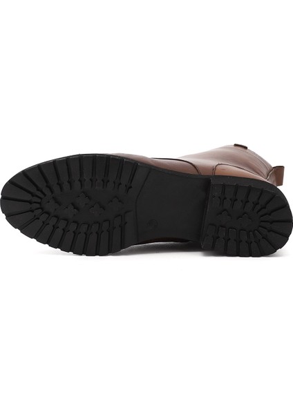 Kadın Fermuarlı Kauçuk Taban Hakiki Deri Postal Bot indirimleri