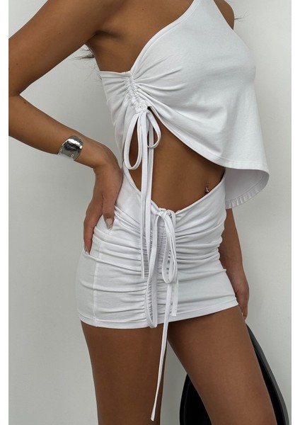 Mottisfashion Asansörlü Tek Omuz Asimetrik Bluz modelleri