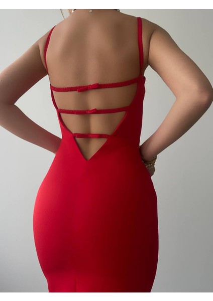 Mottisfashion Chatelet Askılı Kalem Elbise