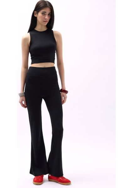 Mottisfashion Ispanyol Paça Yüksek Bel Tayt fiyatları