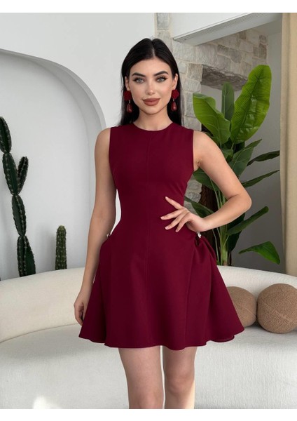 Mottisfashion More Inci Detaylı Elbise