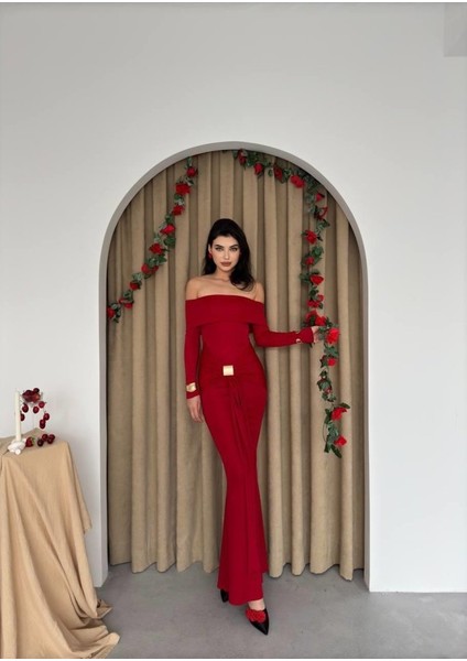 Mottisfashion Seta Straplez Elbise