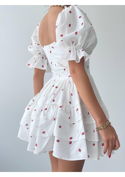 Mottisfashion Beyaz Mini Elbise indirimleri