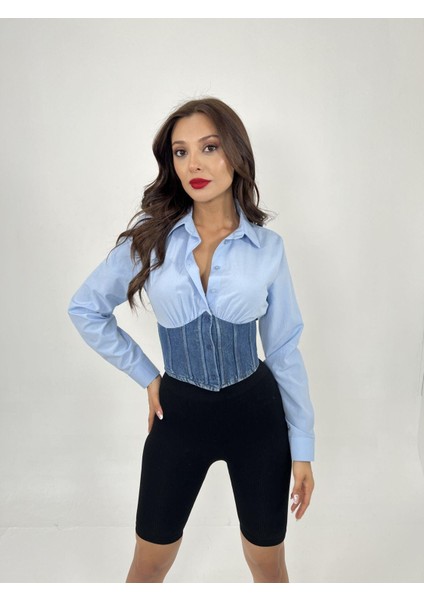 Mottisfashion 6963 Gömlek-Mavi fiyatları