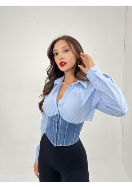 Mottisfashion 6963 Gömlek-Mavi