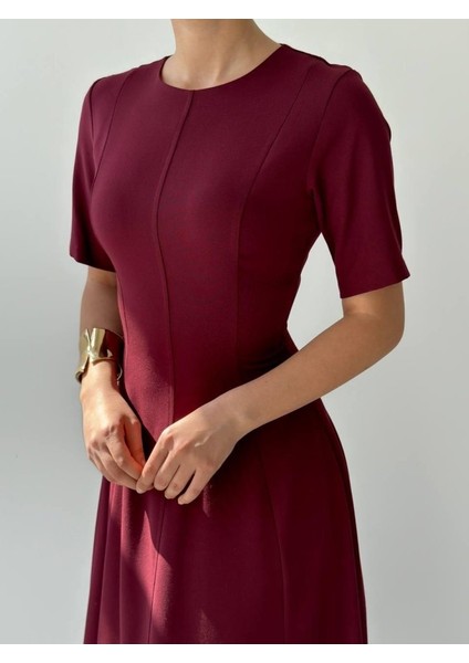 Mottisfashion Wera Pliseli Midi Elbise indirimleri